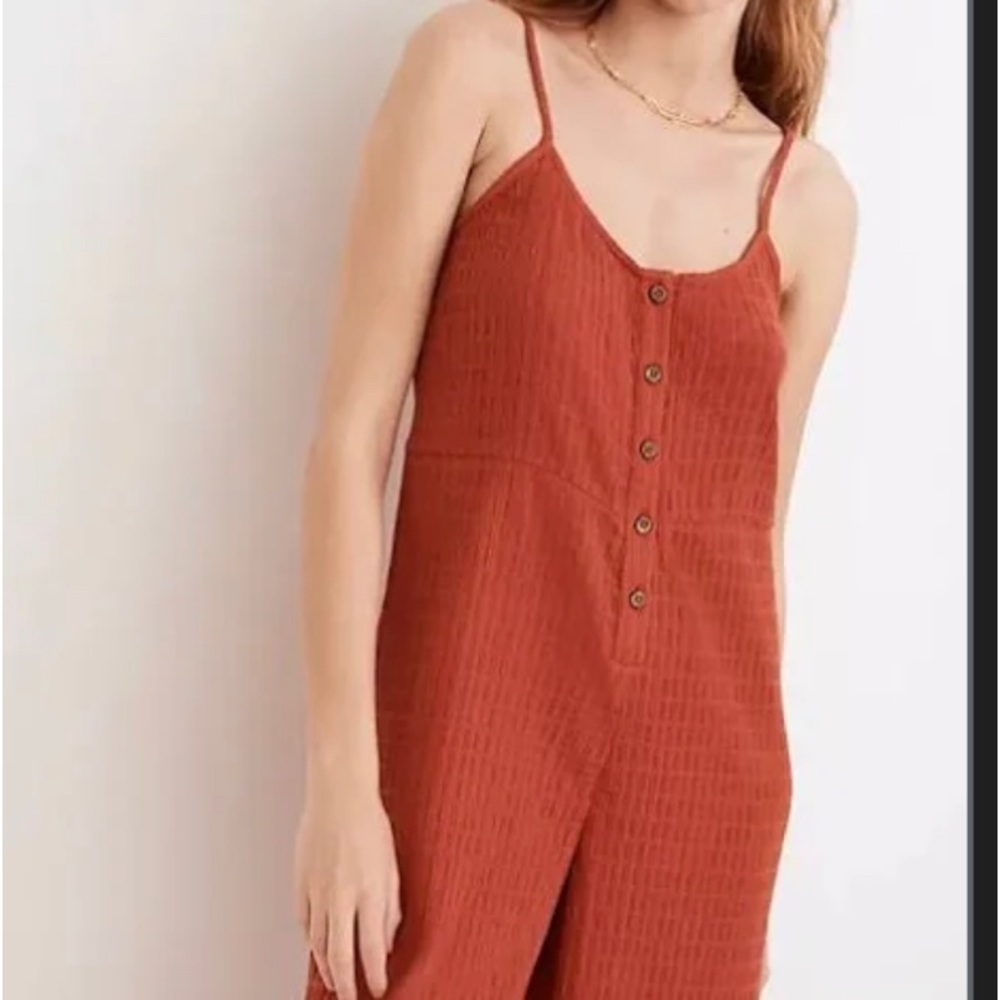 NWT Madewell textured coverup jumpsuit